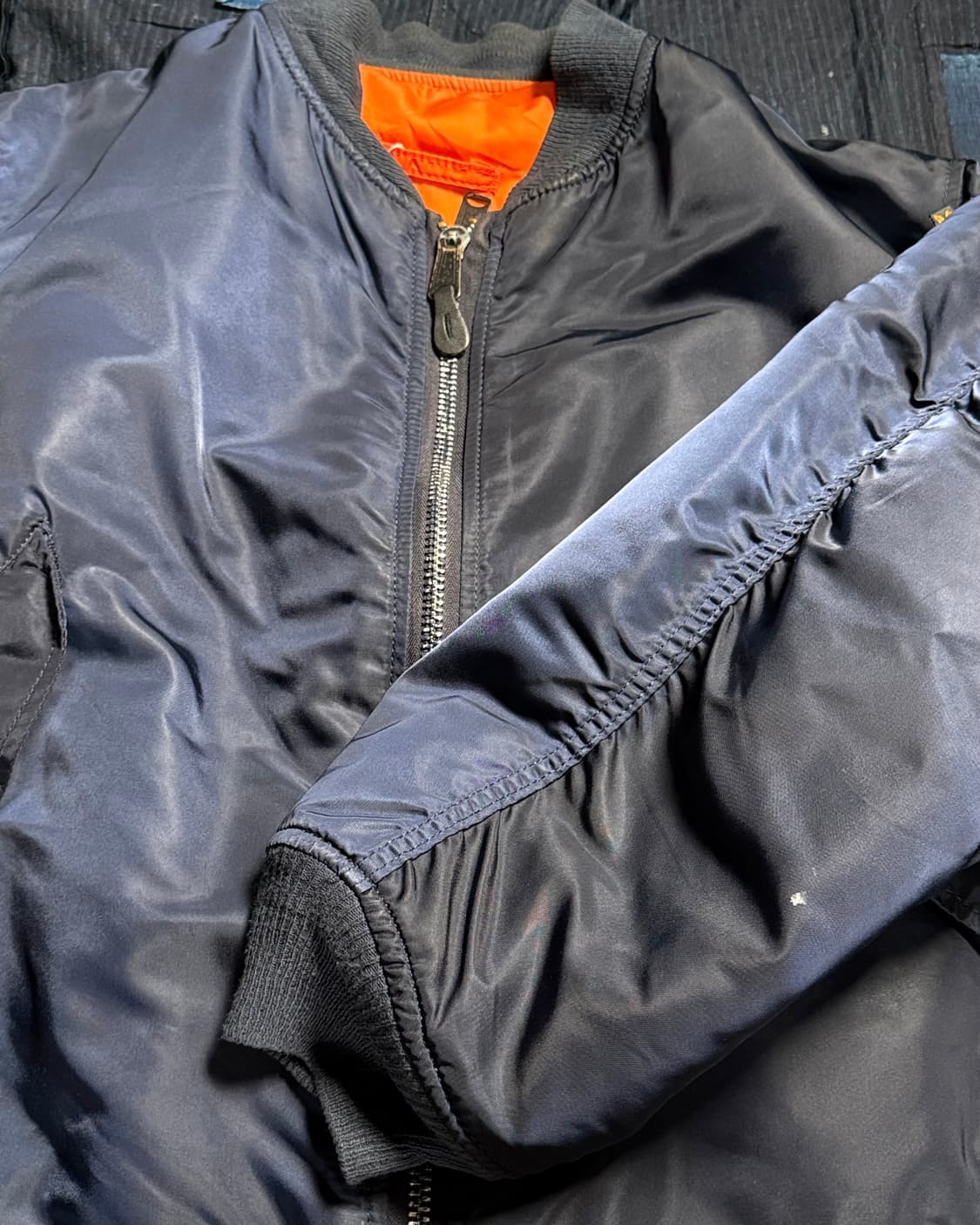 90‘s 알파인더스트리 MA-1 플라이트 자켓 XXL 상품이미지3