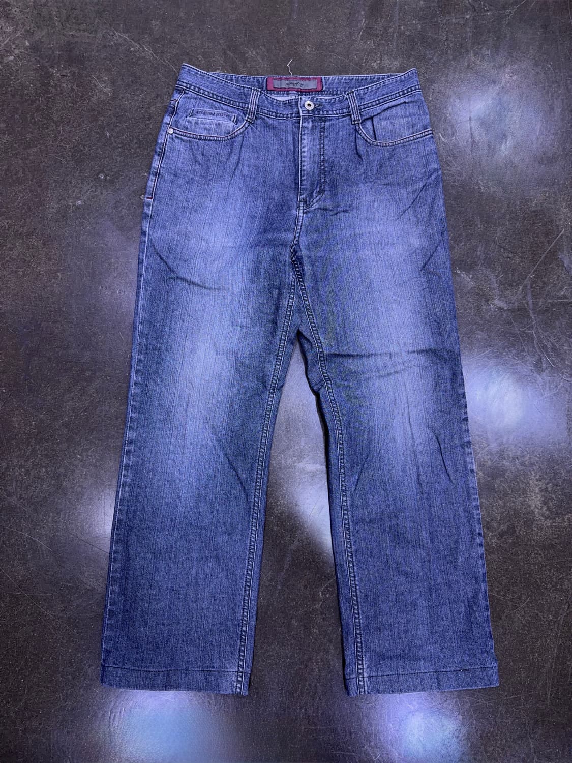 지방시 루즈핏 빈티지 워싱 쿨 그레이 데님팬츠 32 상품이미지1