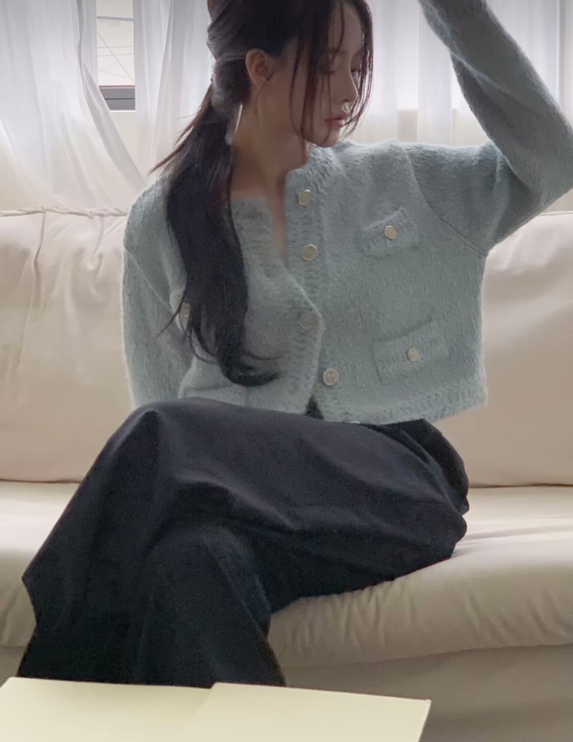 ODS 오디에스 로잘린 트위드 자켓 소라 상품이미지3