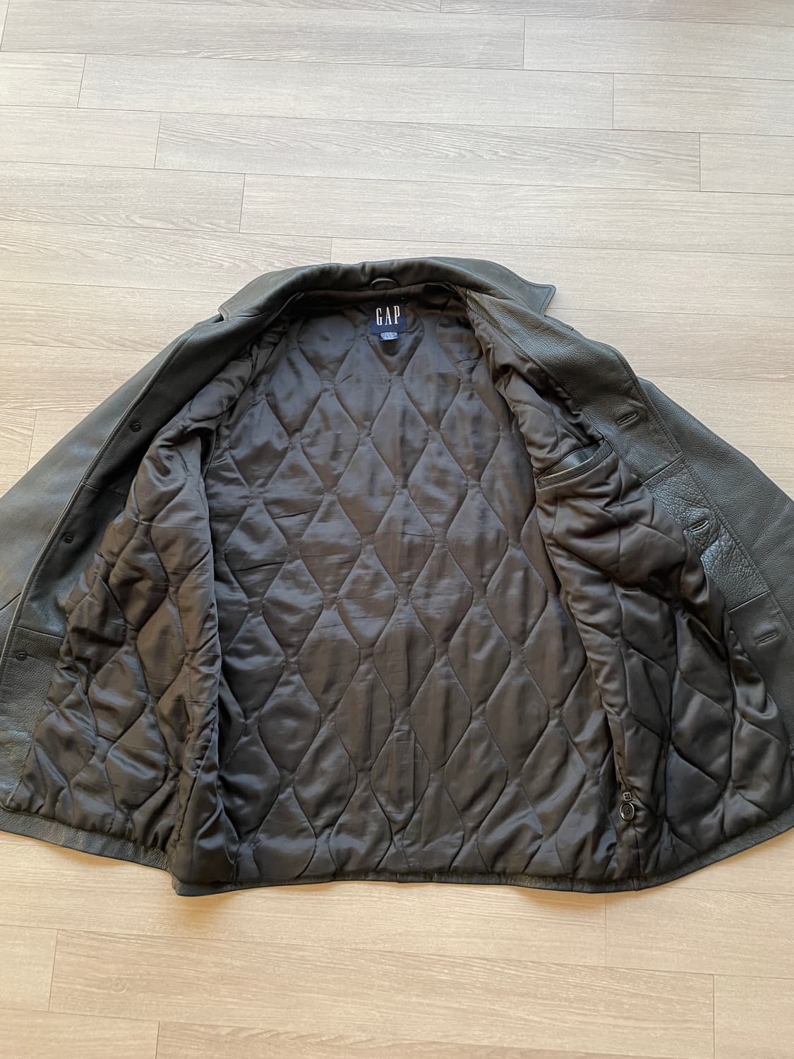 90s 올드갭 레더 카코트 상품이미지6