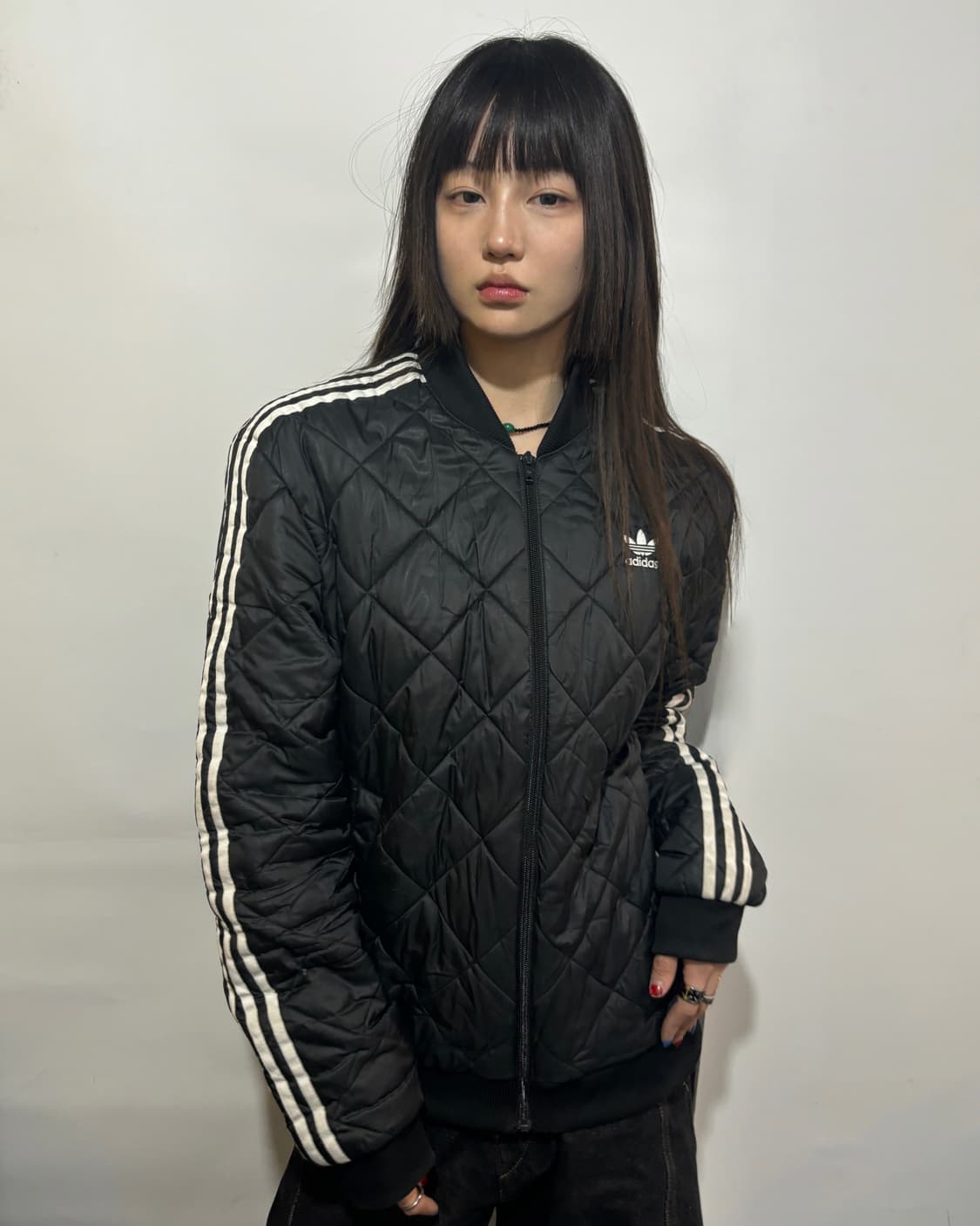 90s ADIDAS 오리지널 퀼팅 패딩 자켓 상품이미지1