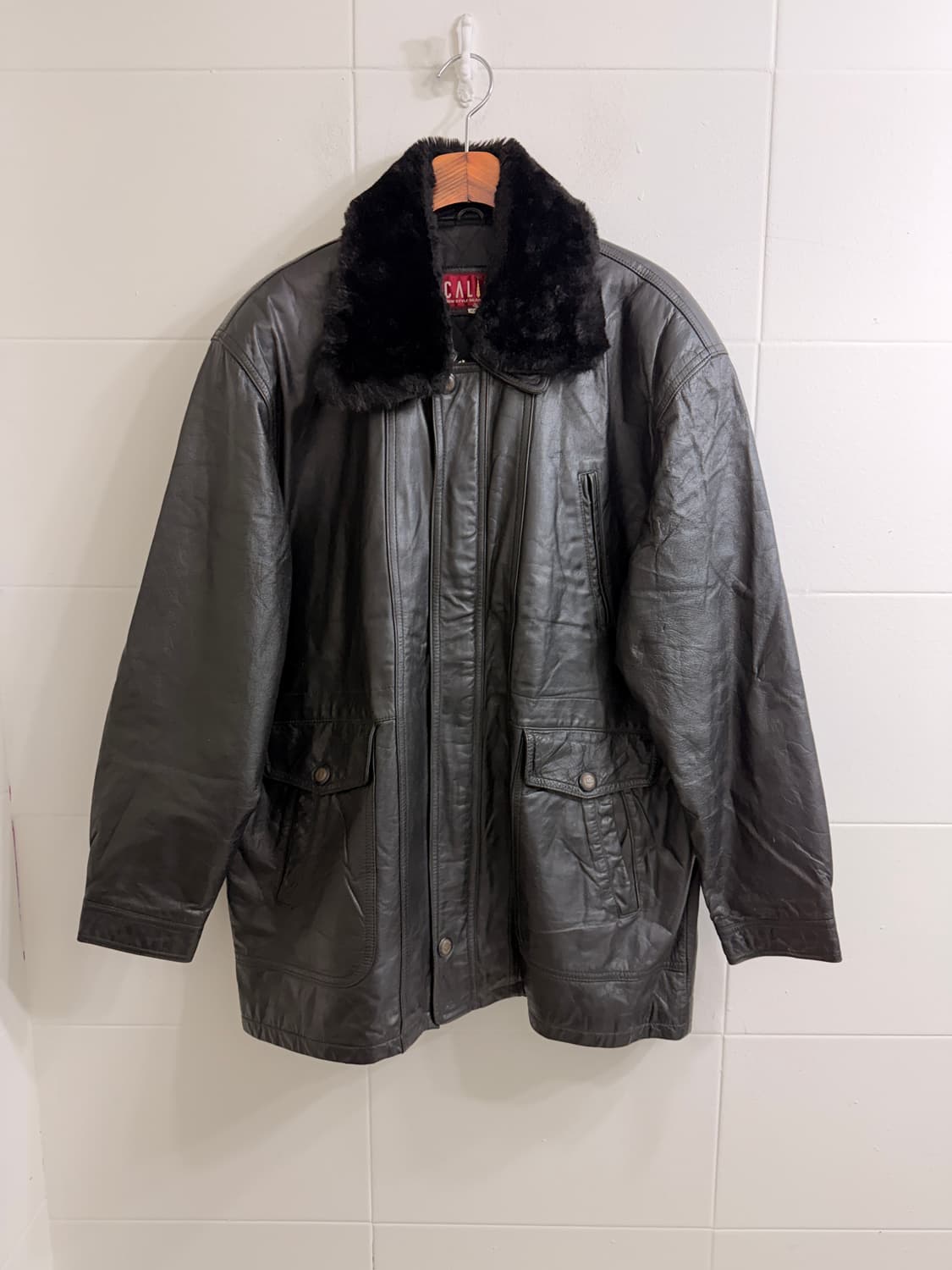 스투시 하운드투스 니트 블랙 레드 레더 스트릿 코디 세트 상품이미지4