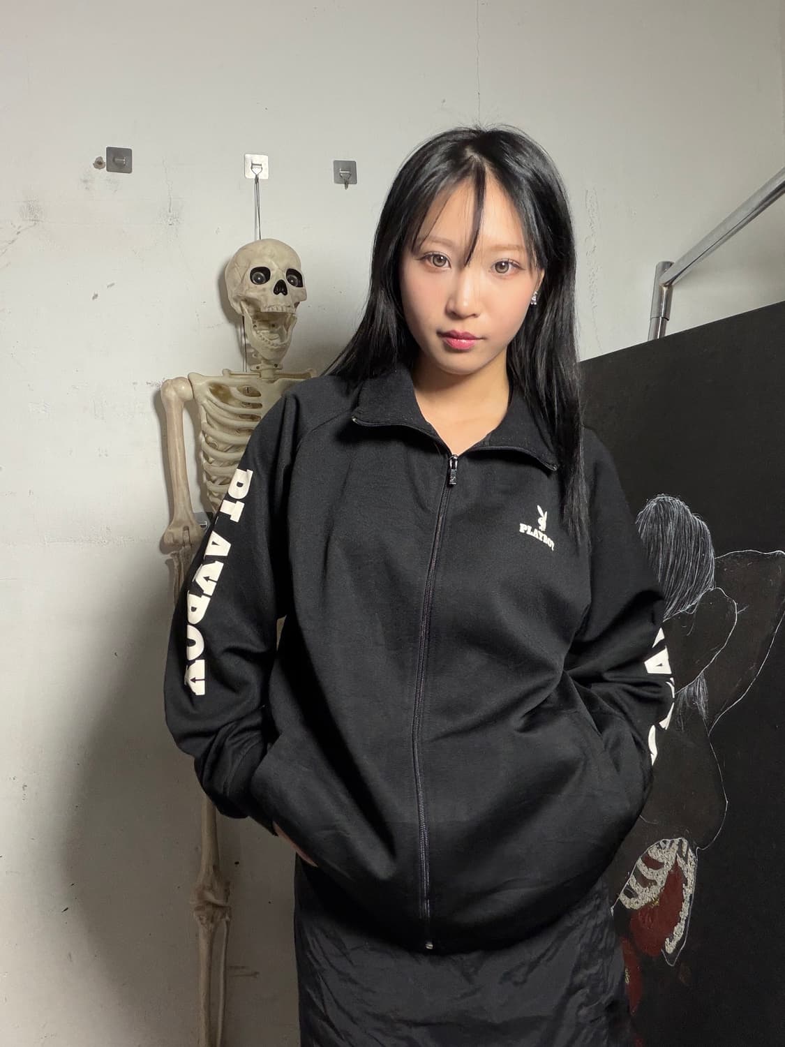 JPN 플레이보이 빅로고 오버핏 져지 상품이미지2