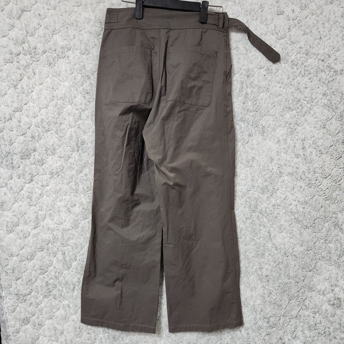 H622 [1] 디미트리블랙 투턱 와이드 팬츠 바지 상품이미지3