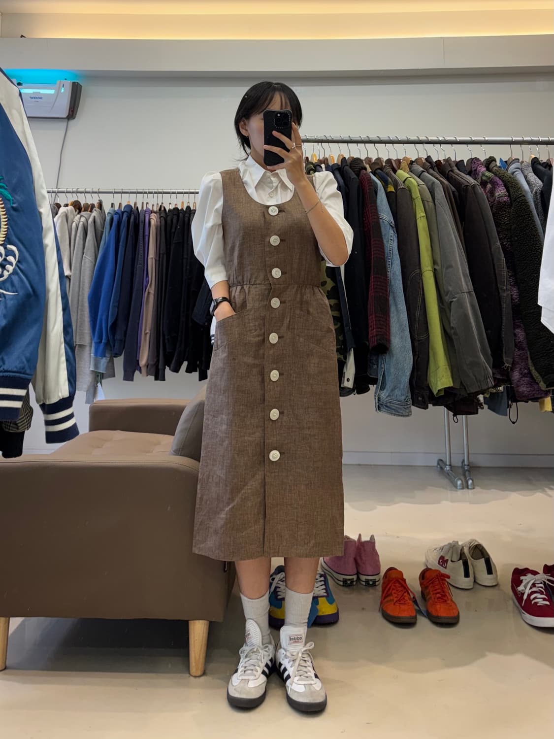 입생로랑 빅버튼 나시원피스 상품이미지7