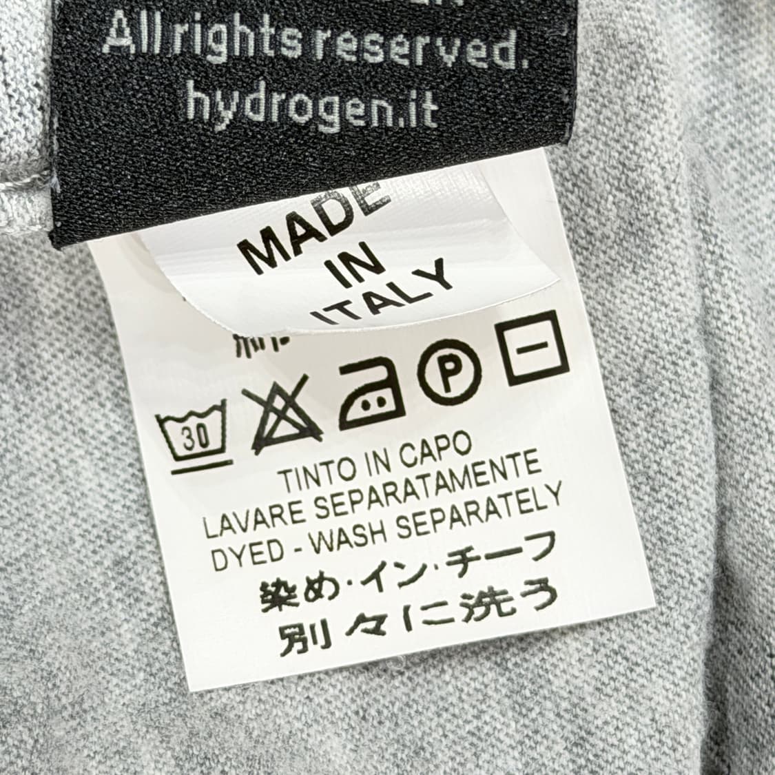 하이드로겐 이태리 프린팅 롱슬리브 긴팔티 그레이 L 상품이미지5