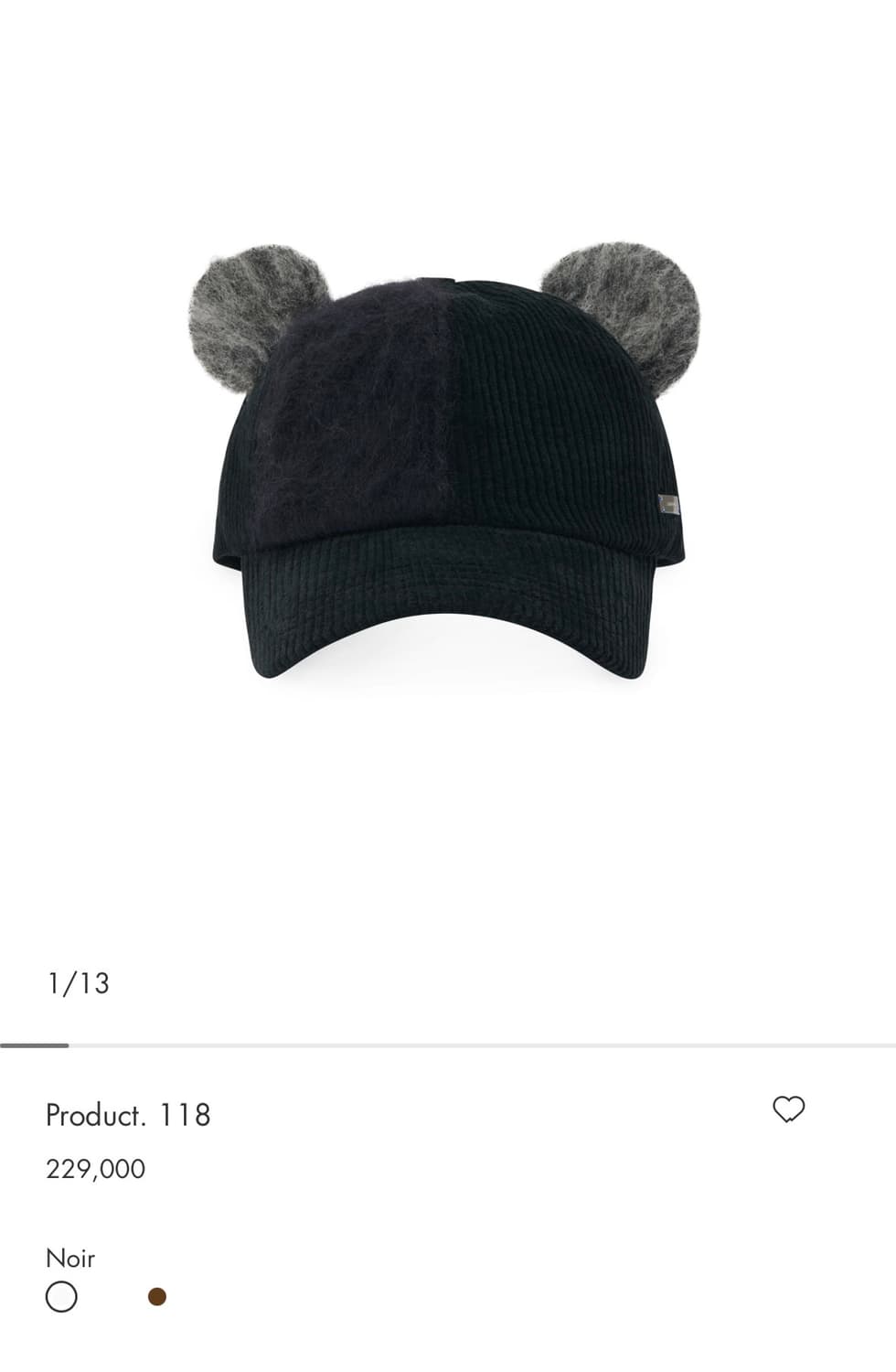 아더에러 24fw 곰돌이 모자 상품이미지4