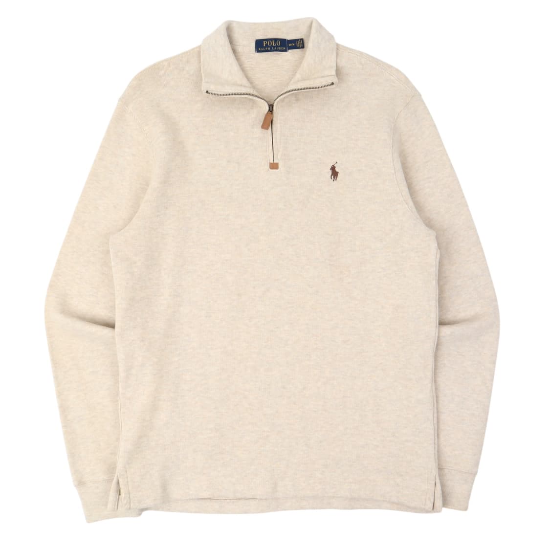 폴로 랄프로렌 베이직포니 하프집업 코튼 니트 상품이미지1