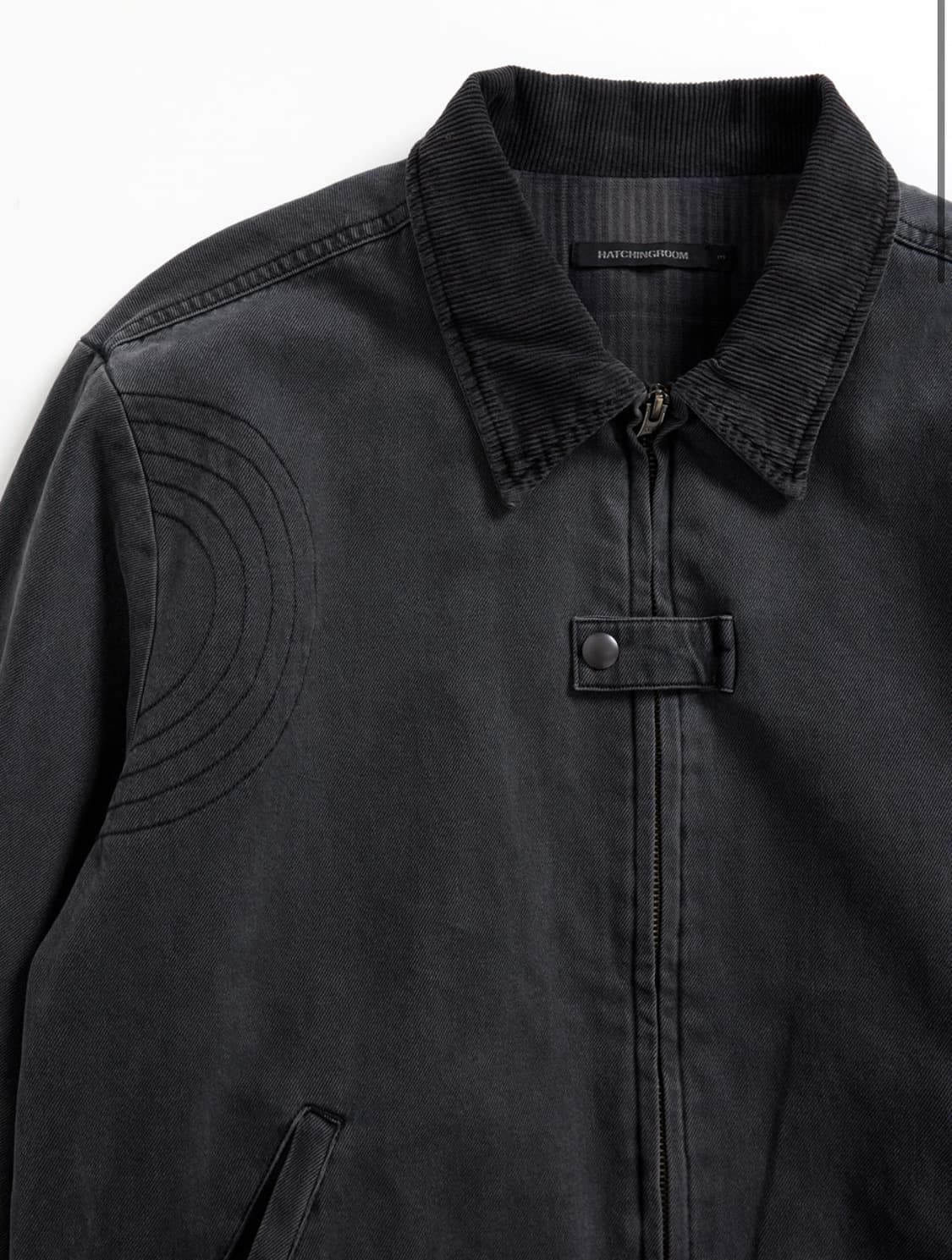 (M) 해칭룸 Denim Work Jacket Dyed Blue Grey 상품이미지3