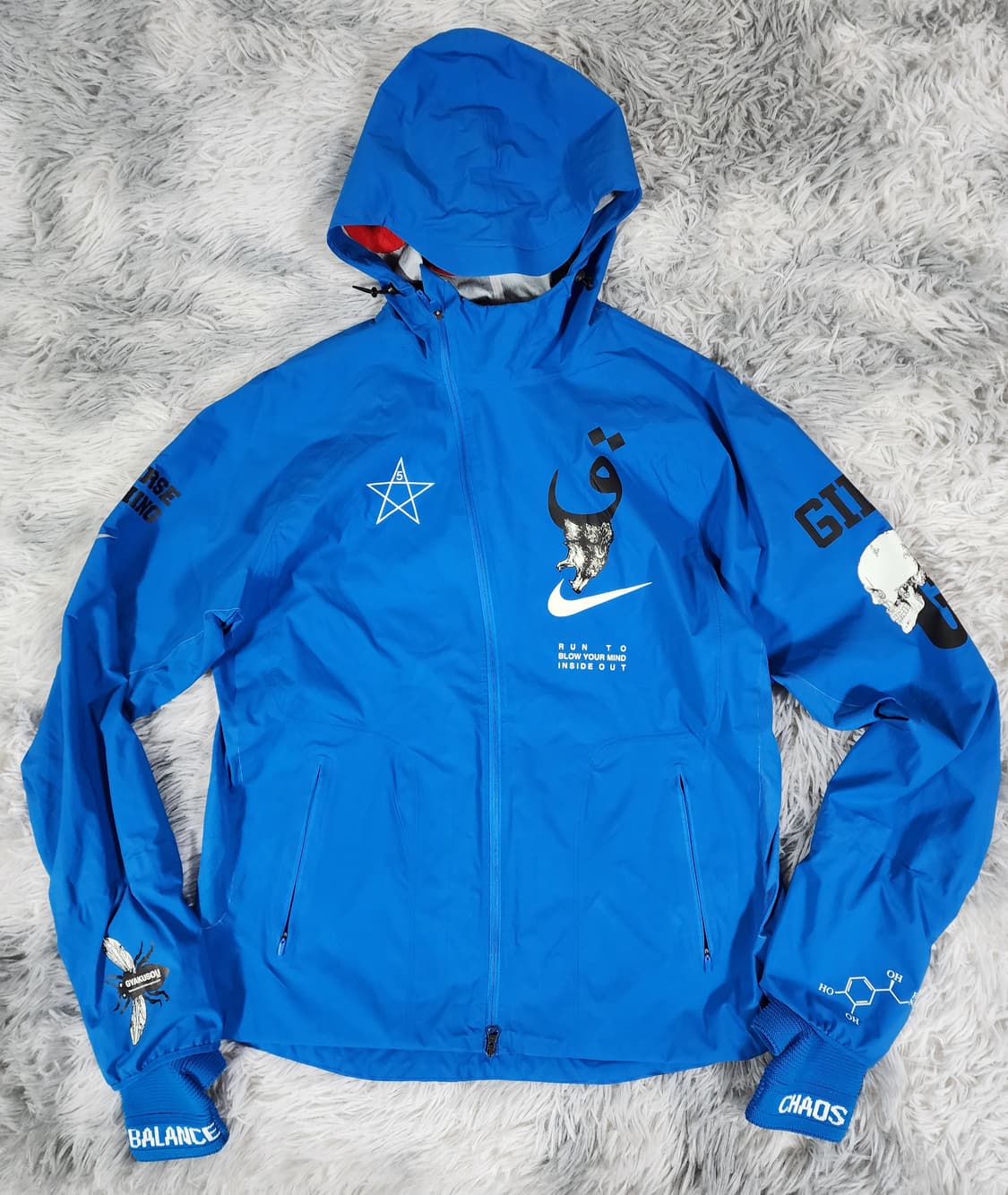 나이키 언더커버 갸쿠소우 바람막이 블루 상품이미지1