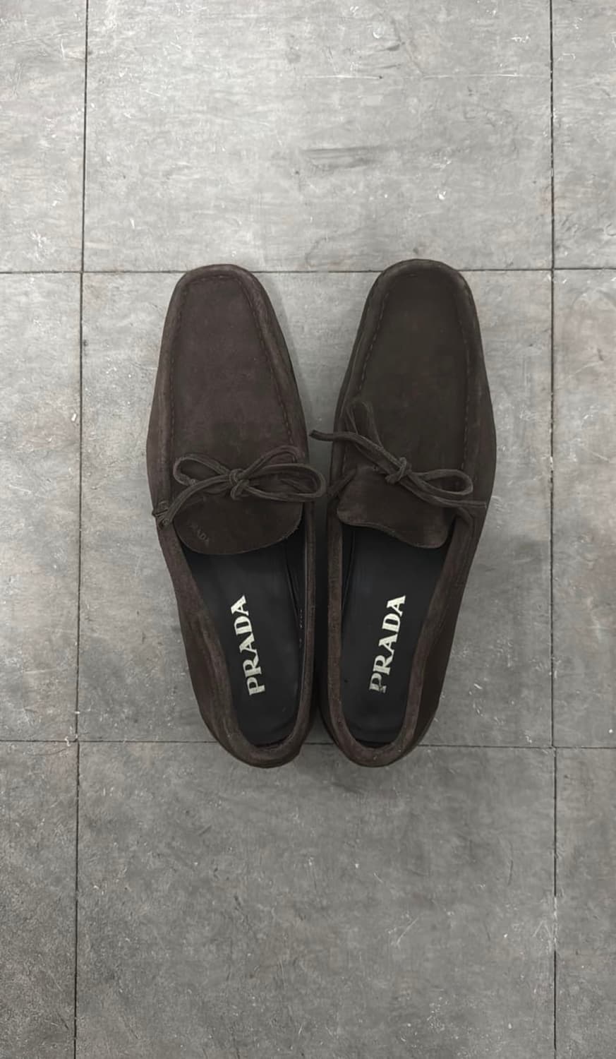 2000s 프라다 스웨이드 로퍼 (275 사이즈) 상품이미지4