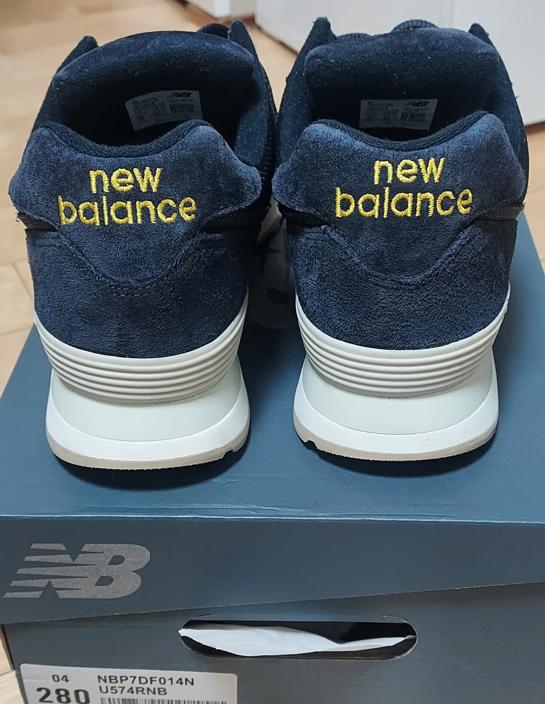 (280)뉴발란스 X 렉토 574 페이디드 네이비  상품이미지4