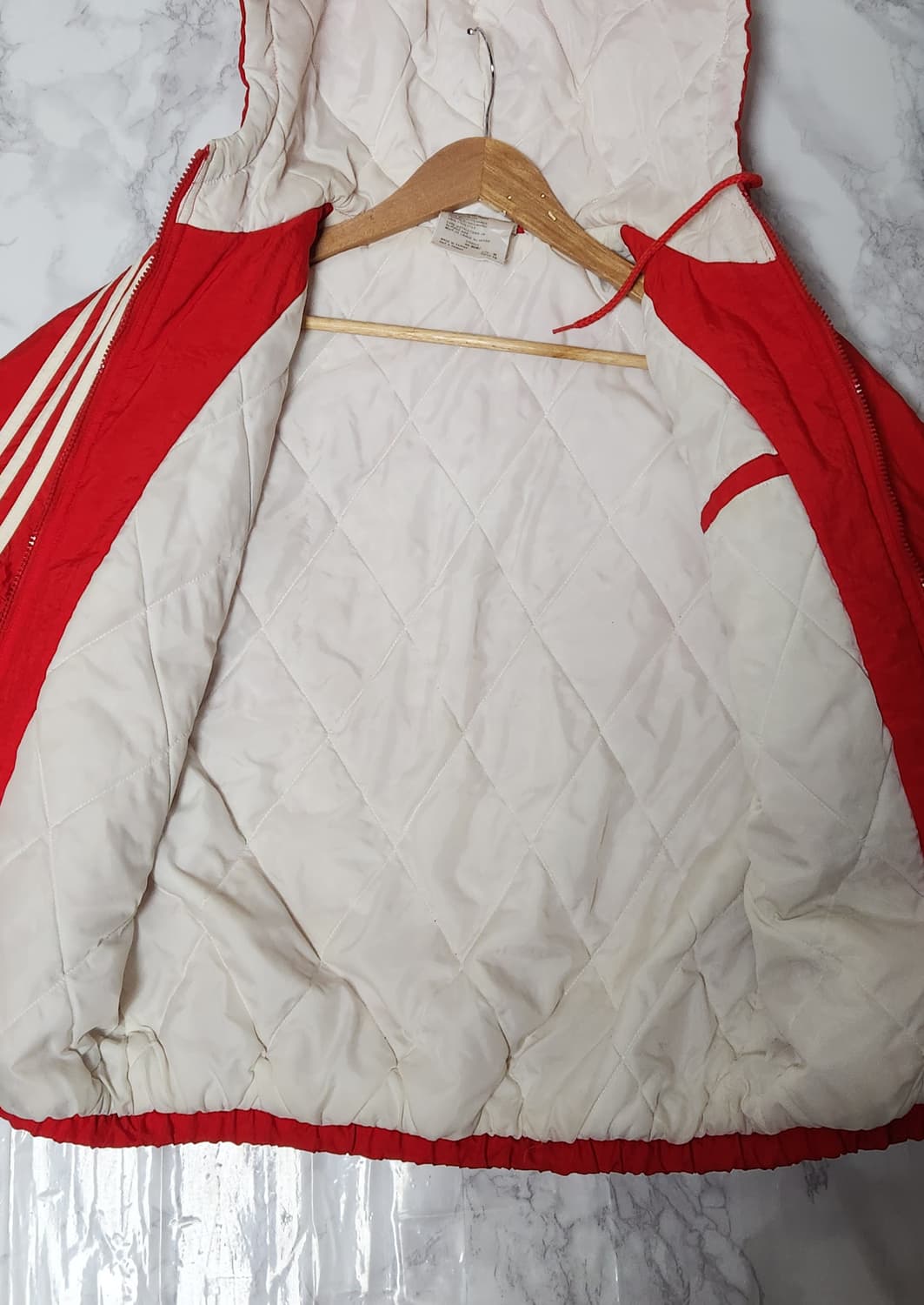 아디다스 삼선 90s 딥레드 바람막이 점퍼 자켓 상품이미지7