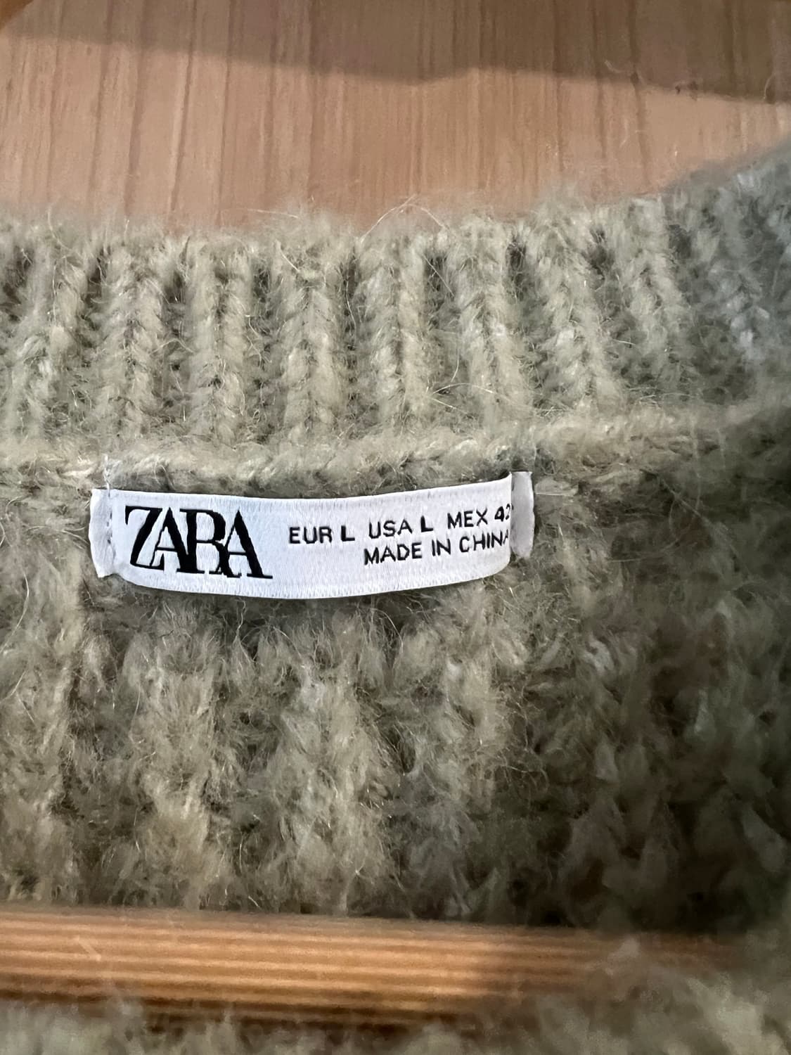 Zara 와플 니트 스웨터 상품이미지3