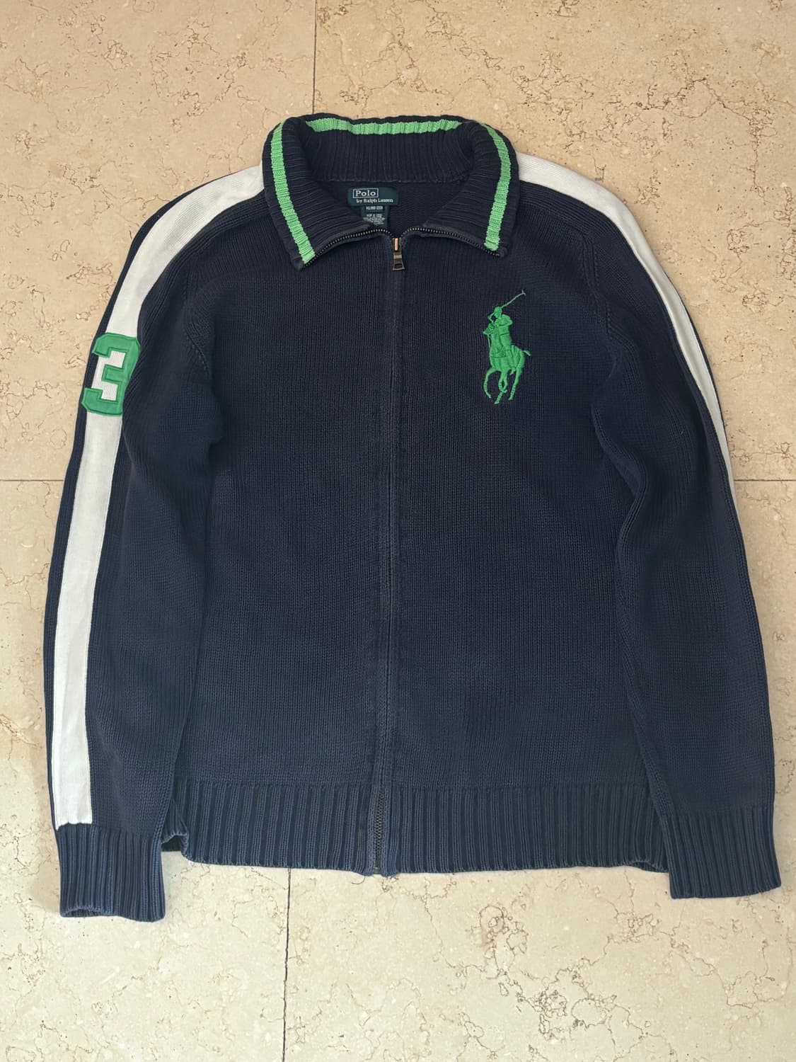 폴로 랄프로렌 빅포니 빈티지 니트집업🫛 상품이미지2