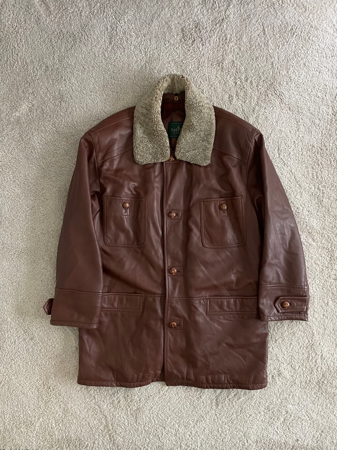 vintage men's sheepskin coat 상품이미지1