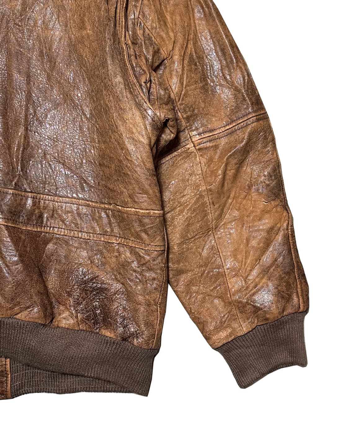 Old 헤비 리얼 레더 에이징 레이싱 자켓 상품이미지7