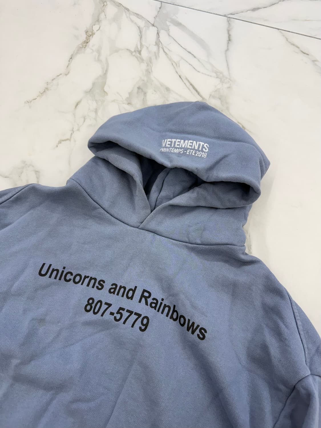 베트멍 유니콘 레인보우 후드 블루 상품이미지2