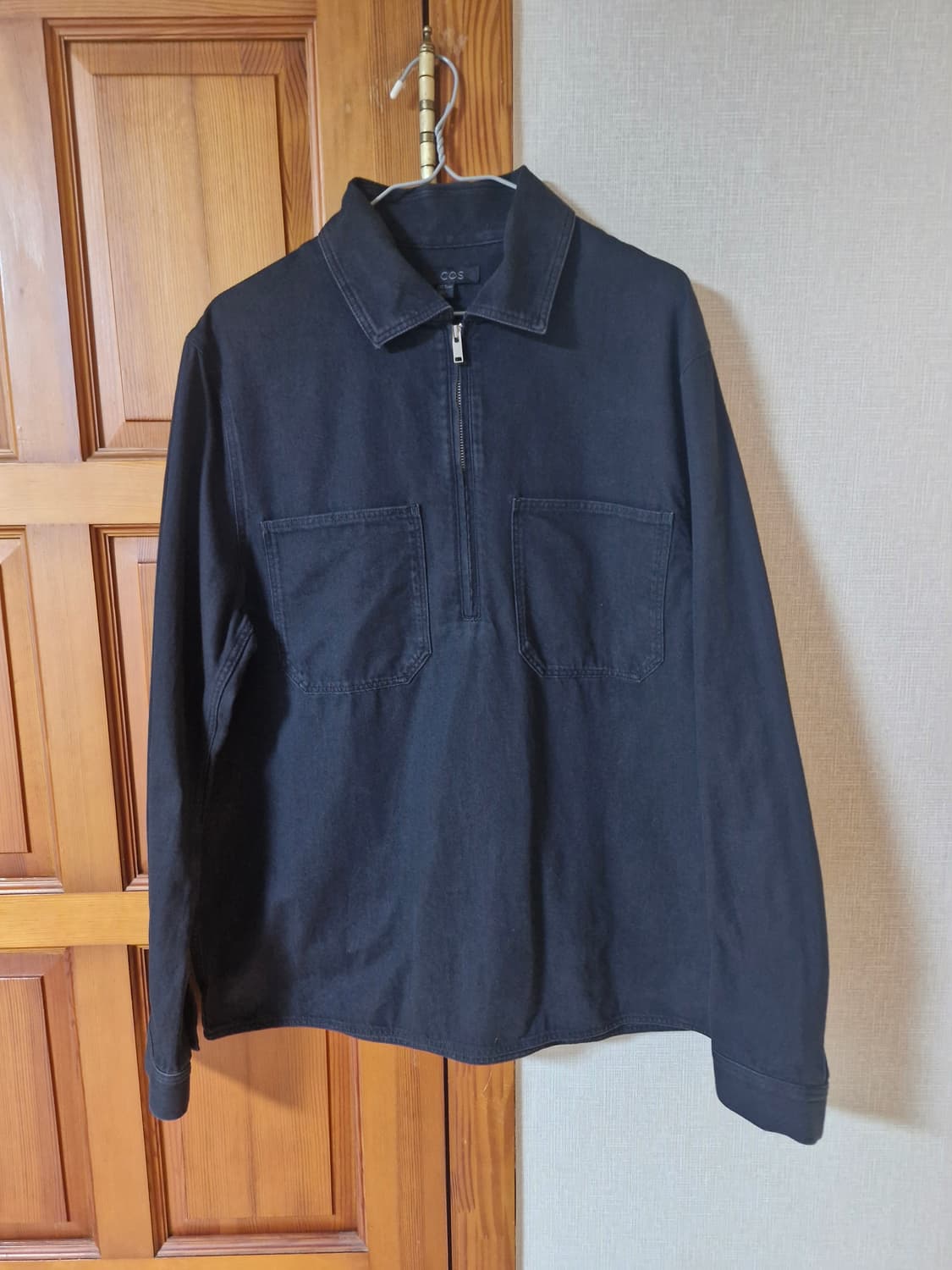 COS 코스 블랙 하프집업 셔츠자켓 M 상품이미지1