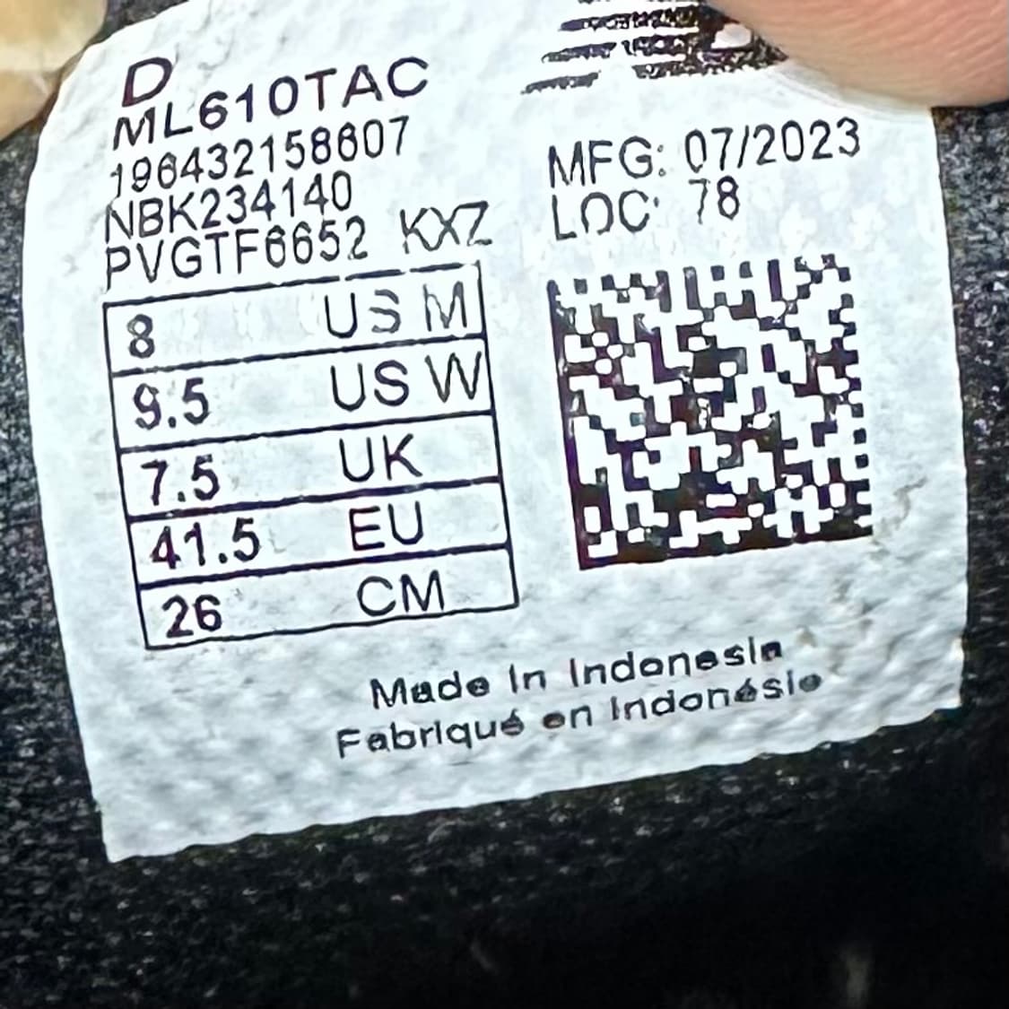 260) 뉴발란스 운동화 남성 남자 신발 610 트레일 러닝화 상품이미지8