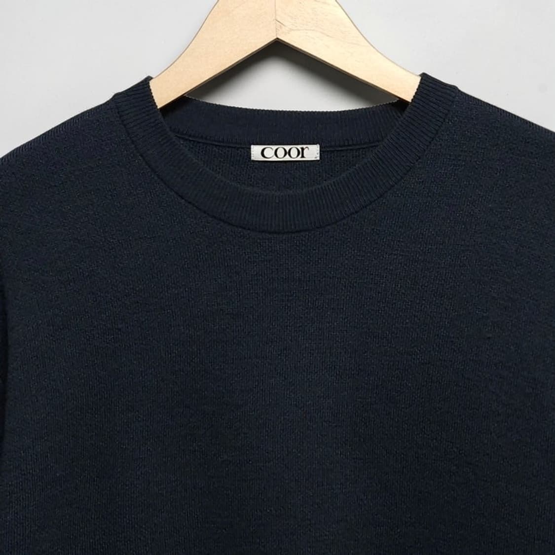100 Coor 쿠어 울 캐시미어 블렌드 니트 청록색 상품이미지2
