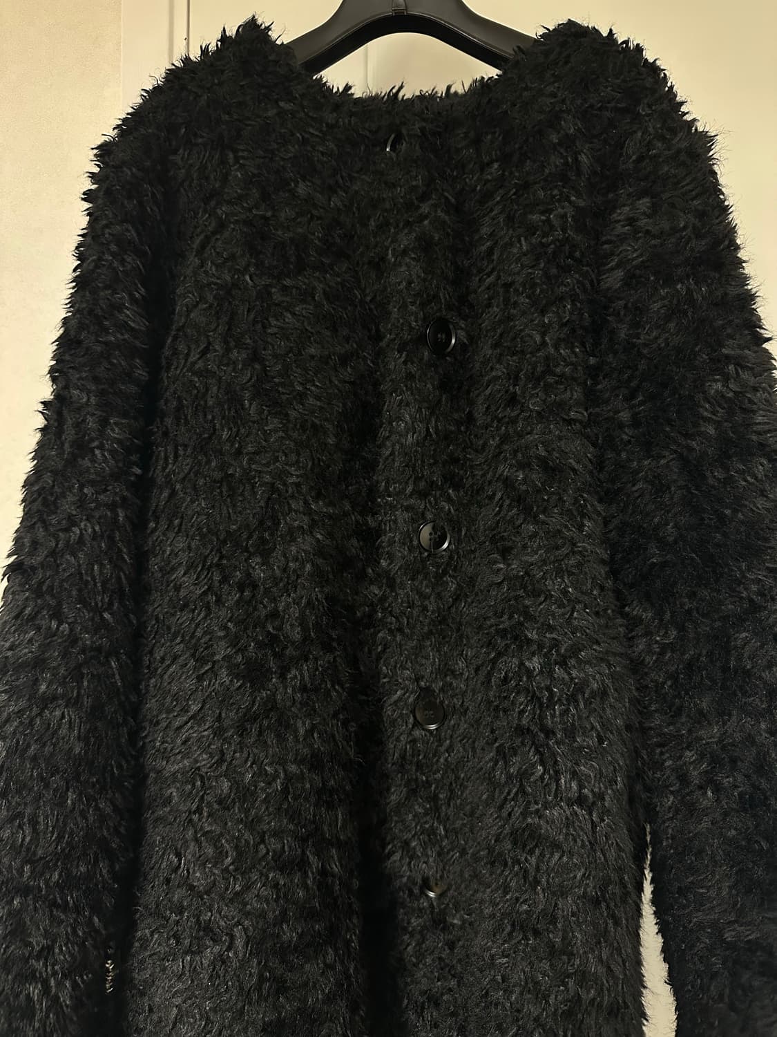 빈티지 블랙 털 자켓 상품이미지1