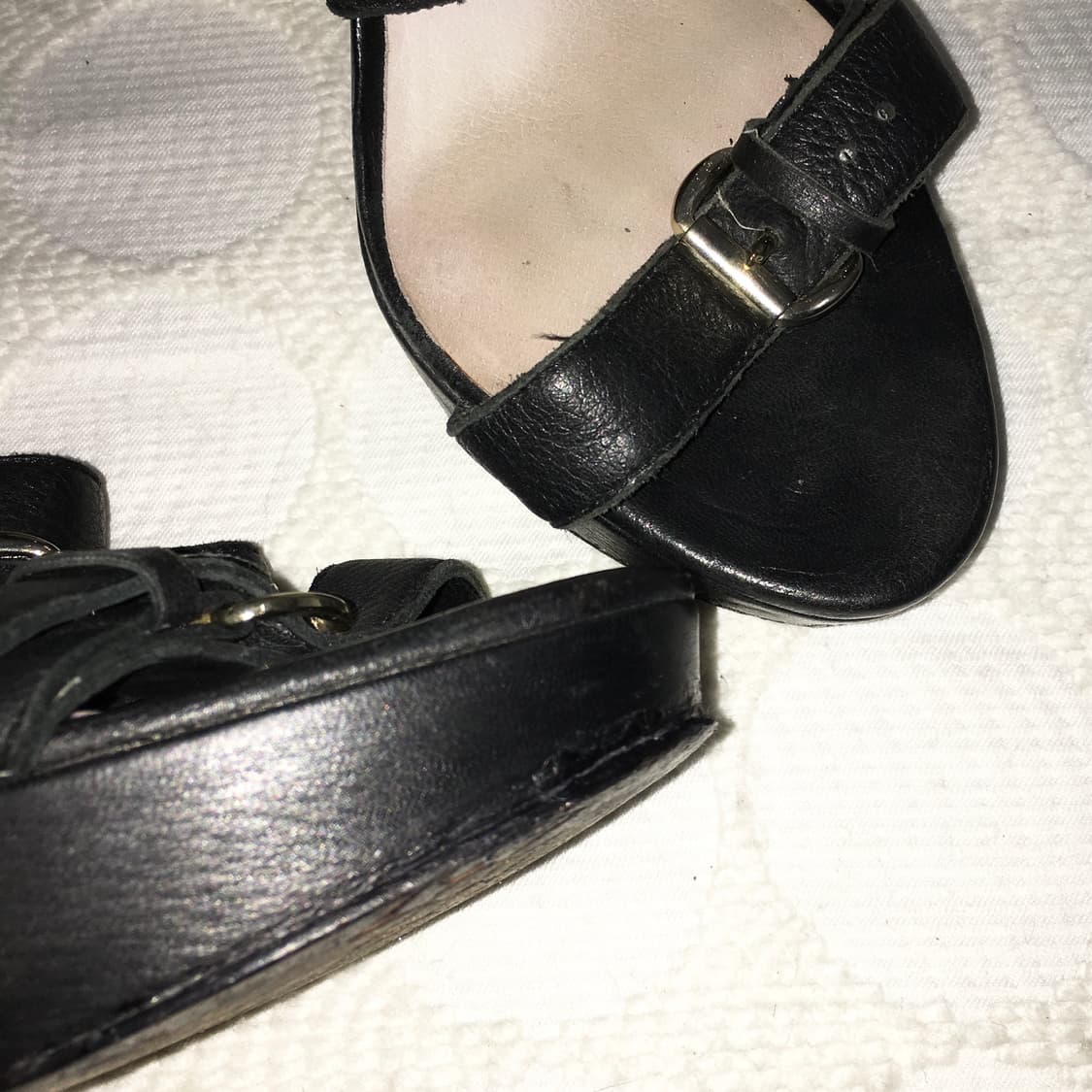 비비안 웨스트우드 레이스업 레더 펌프스 힐 상품이미지9