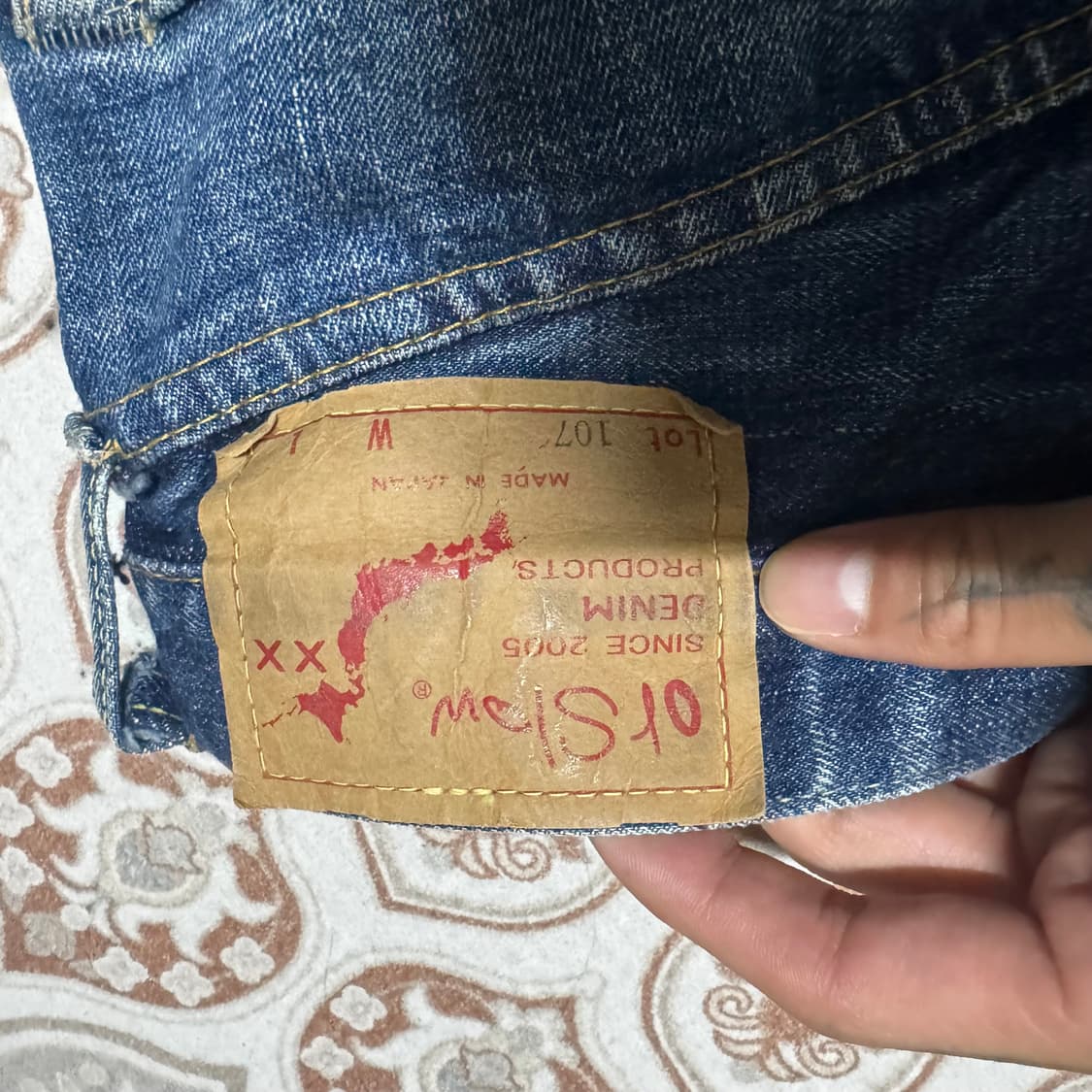 오어슬로우 셀비지 데님 상품이미지4