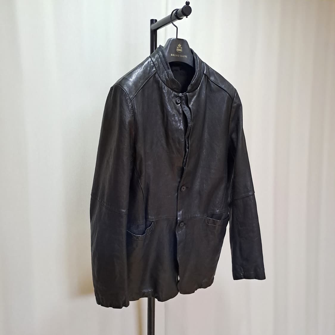 (택포) 레노마 양가죽 블랙자켓 100-105 A896 상품이미지4