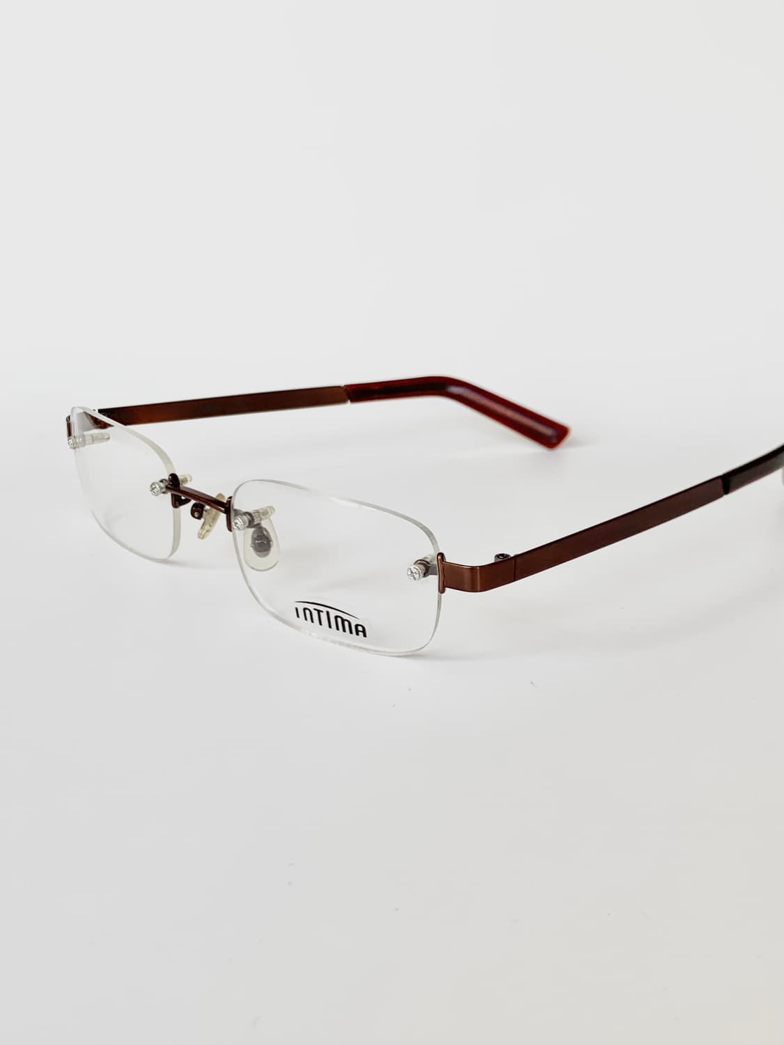 [픽키-585] 브라운 무테 안경테 남성용 경량 사각 프레임 상품이미지5