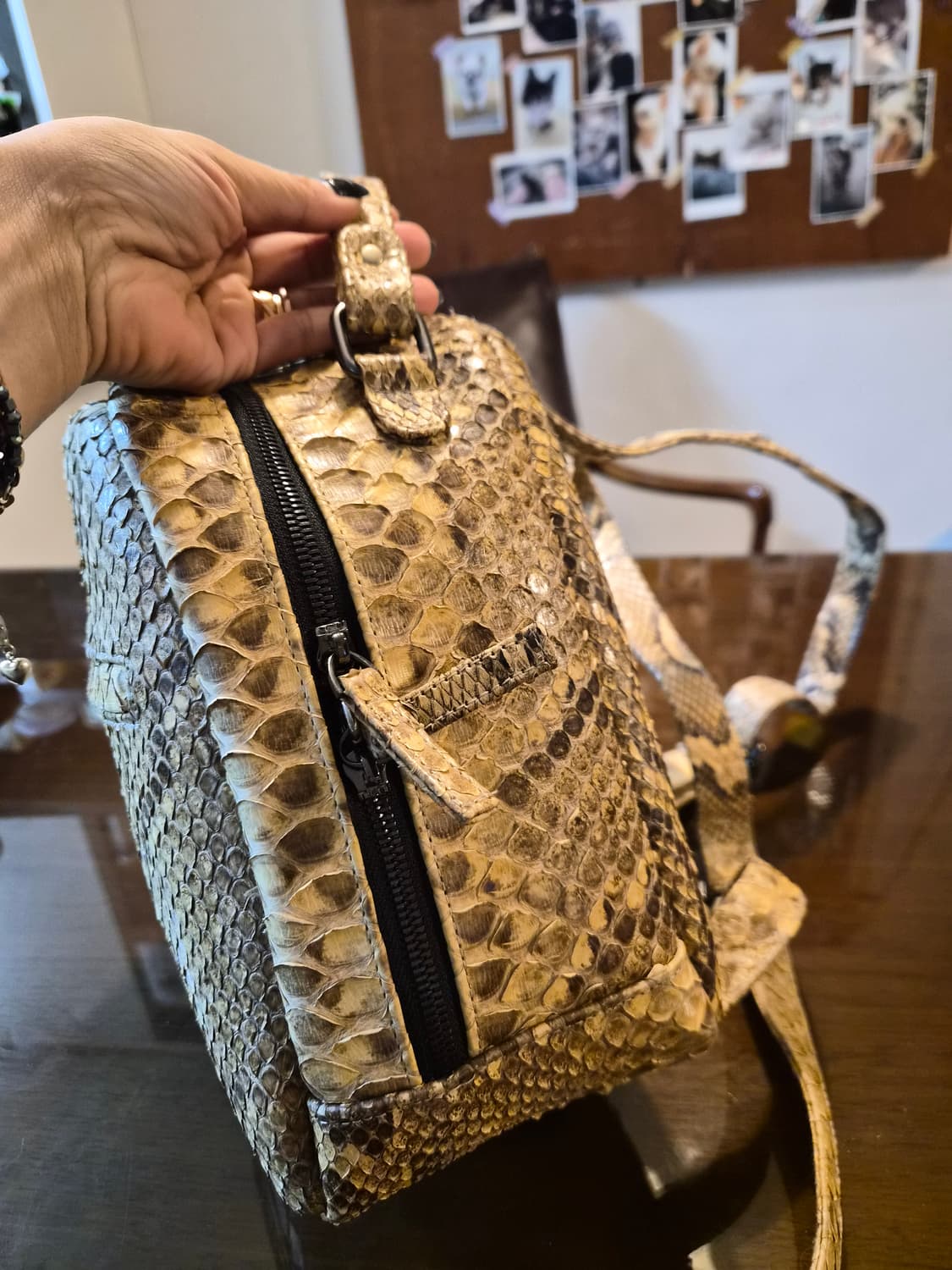 리얼 뱀피 백팩 상품이미지2