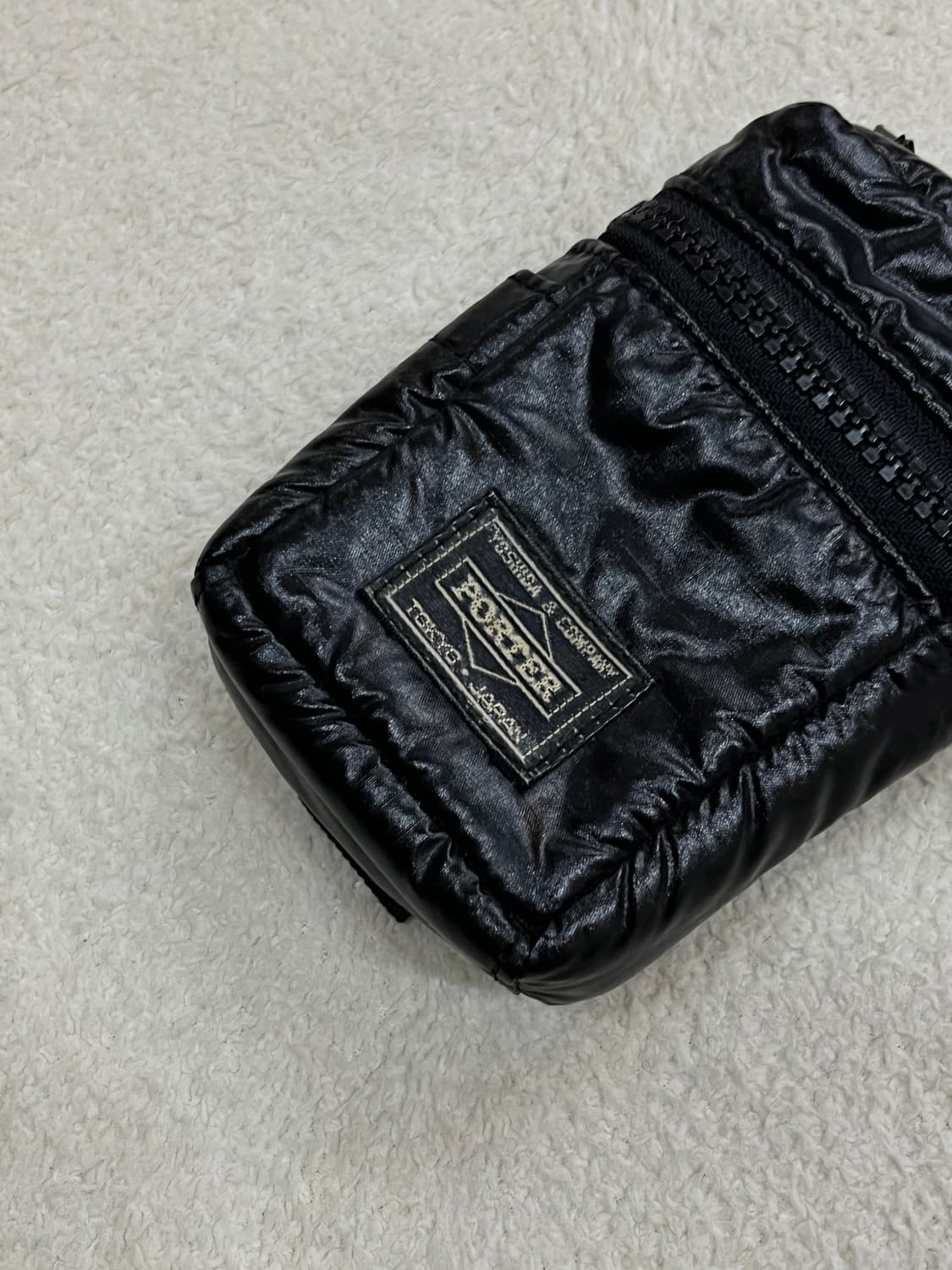 Porter 포터 글로시 파우치 지갑 블랙 상품이미지5