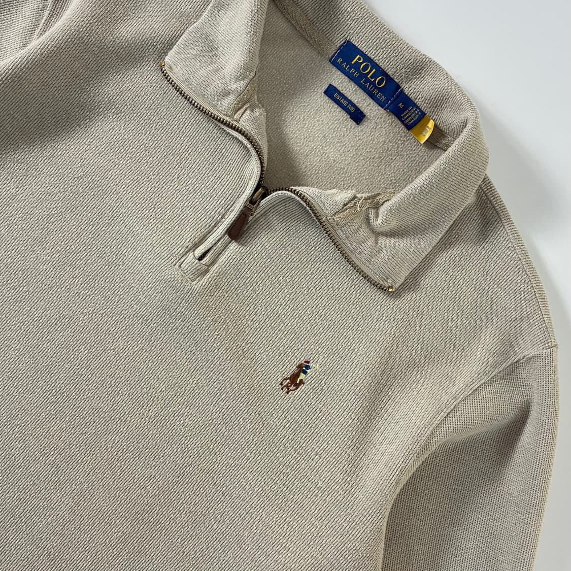 Polo  폴로 랄프로렌 신형 qr 에스테이트립 반집업 니트 상품이미지3