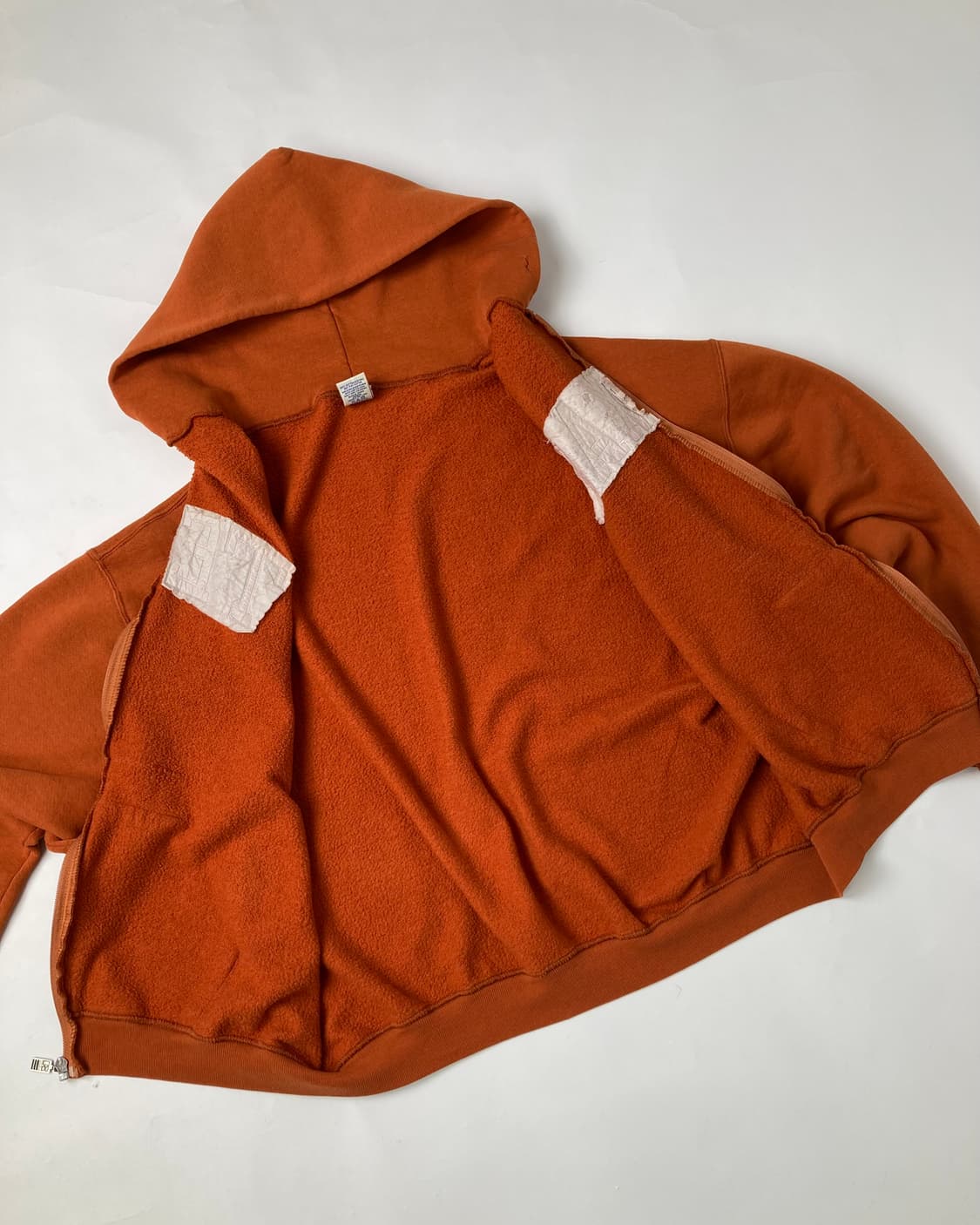 90s Russell Zip Up Hoodie (burnt orange) 상품이미지8
