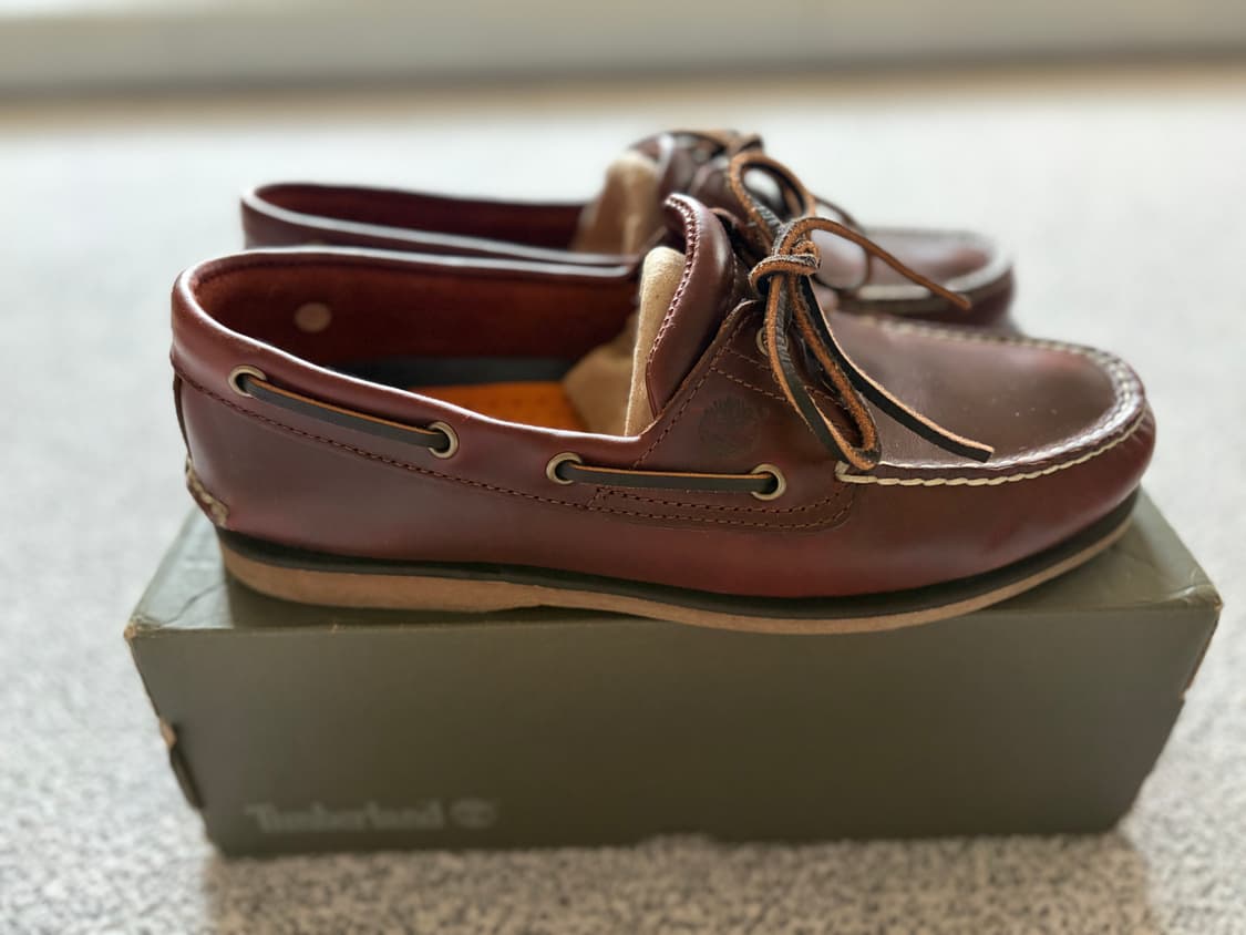 팀버랜드 2아이 보트슈즈 버건디 270 상품이미지2