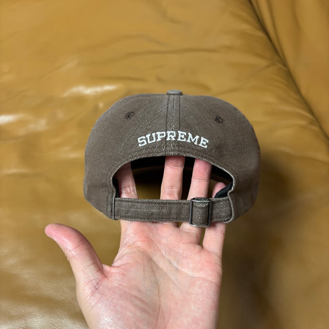 Supreme 슈프림 워시드 브라운 S로고 6패널 볼캡 모자 상품이미지7