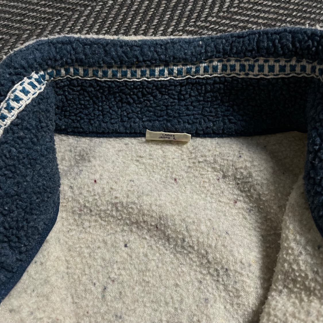 엘레쎄 올드스쿨 빈티지 체크 패턴 집업 플리스 자켓 y 4954 상품이미지5