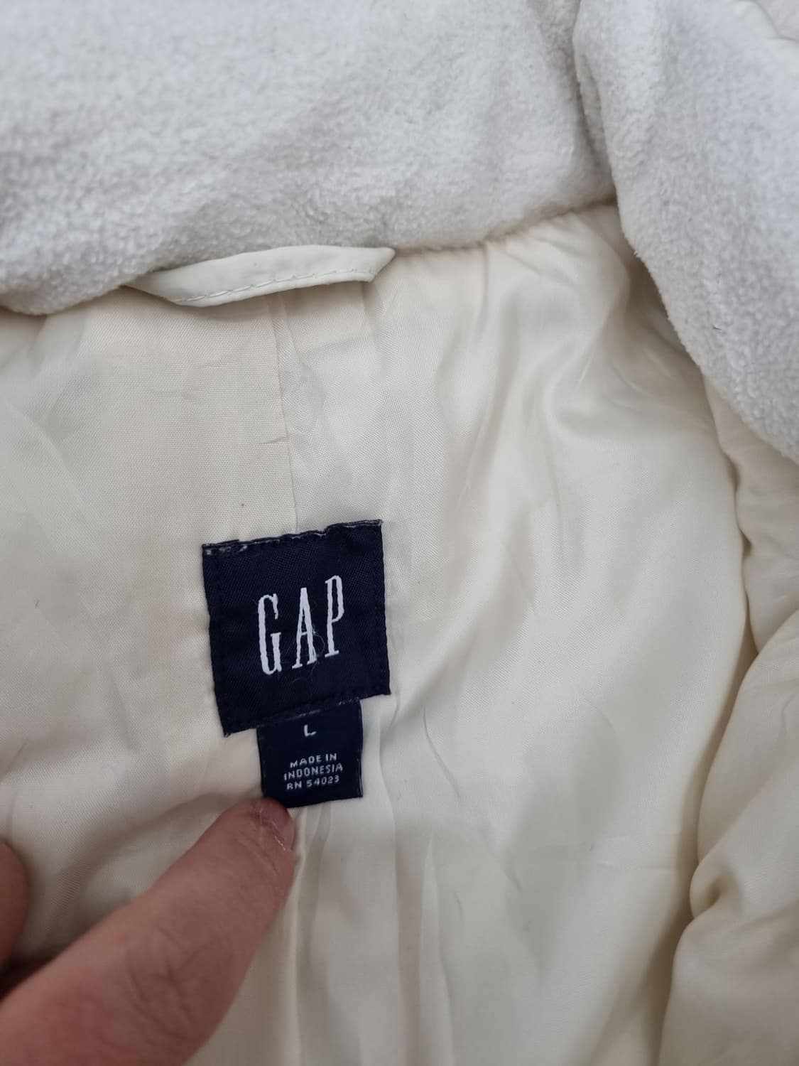 갭 여성 크림 후드 롱패딩  상품이미지6