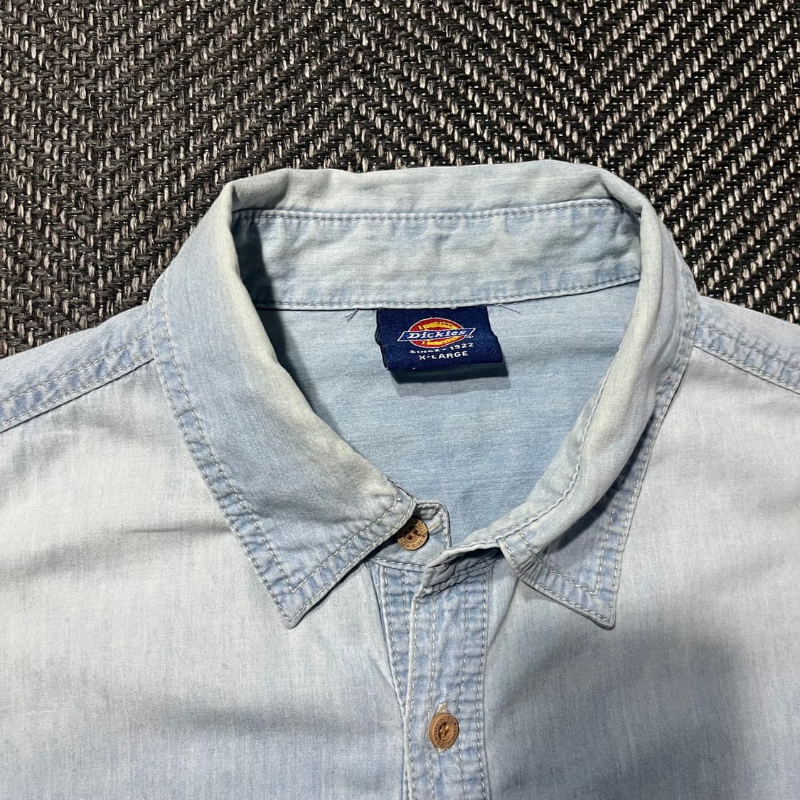 DICKIES 디키즈 워싱 데님 셔츠 상품이미지5