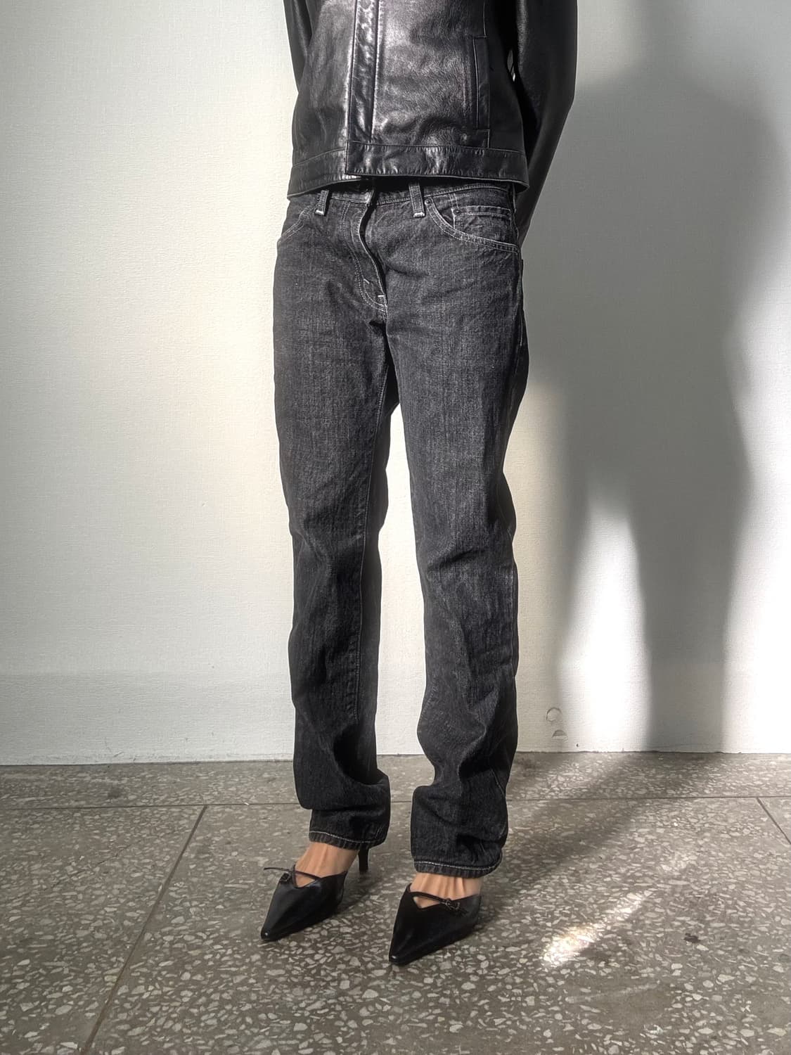 리바이스 606 블랙 데님 팬츠 상품이미지4