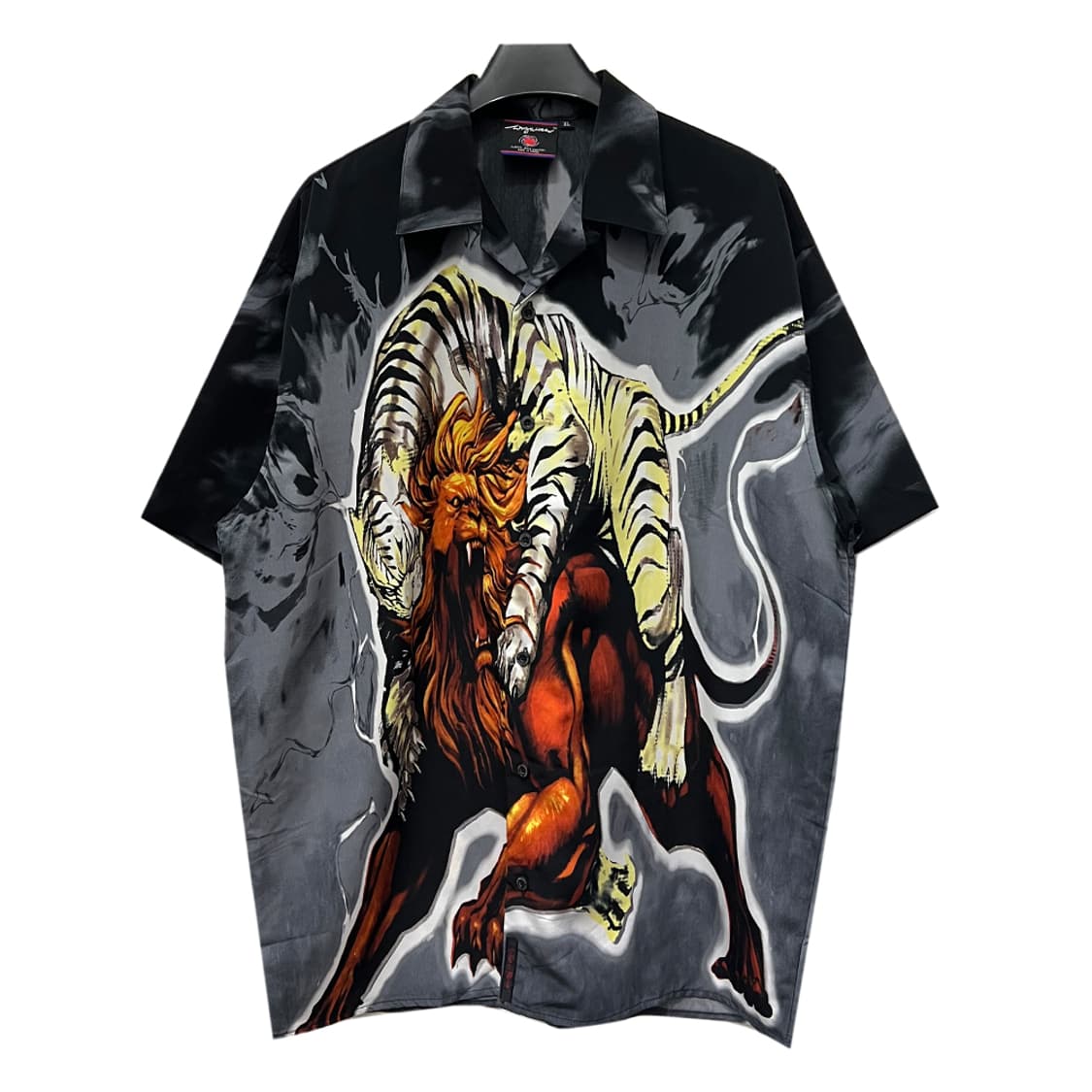 90s Waza Jeans 빈티지 풀프린팅 반팔 셔츠 XL 상품이미지1