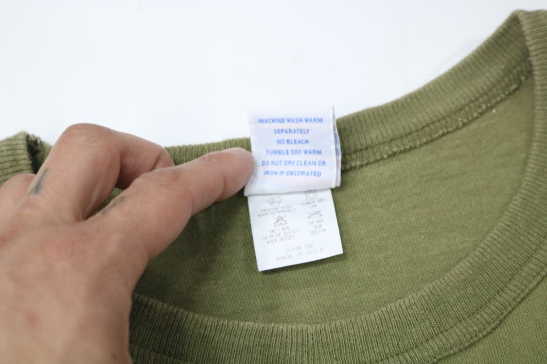 챔피온 T1011 USA 메이드 빈티지 포켓 반팔 티셔츠 오키드 (L) 상품이미지5