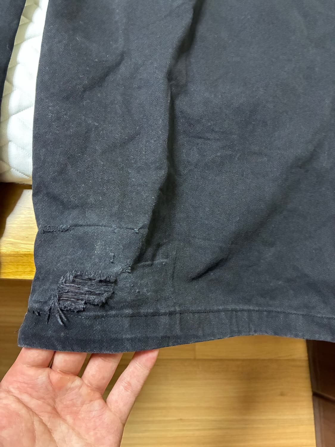 아오이로 x 포그 서비스 히카리 M65 커브드 팬츠 빈티지 블랙 상품이미지8
