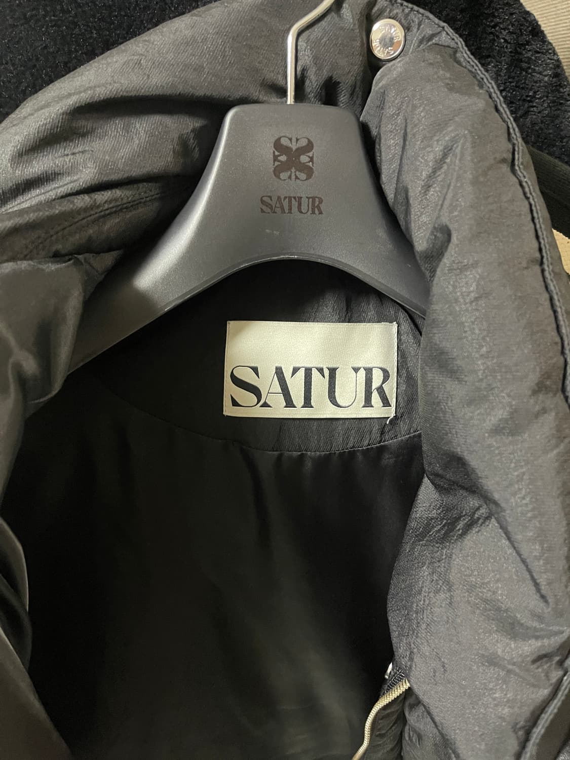 [10회미만착]세터 투톤 덕 다운 패딩 블랙 M 상품이미지4