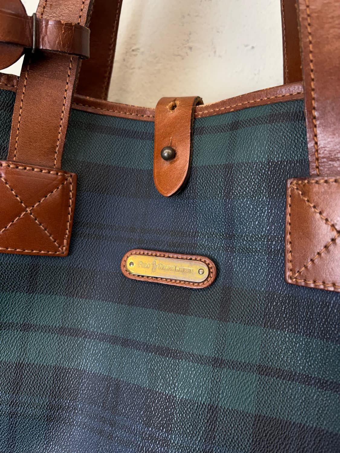 폴로랄프로렌 빈티지 블랙워치 토트백 상품이미지5