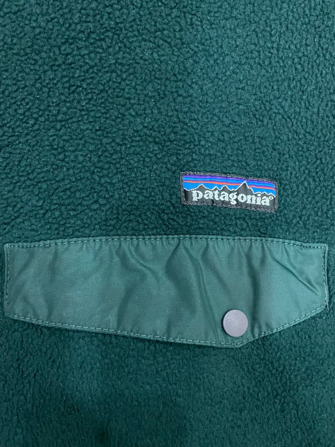 90s 파타고니아 신칠라 후리스 풀오버 그린 상품이미지5