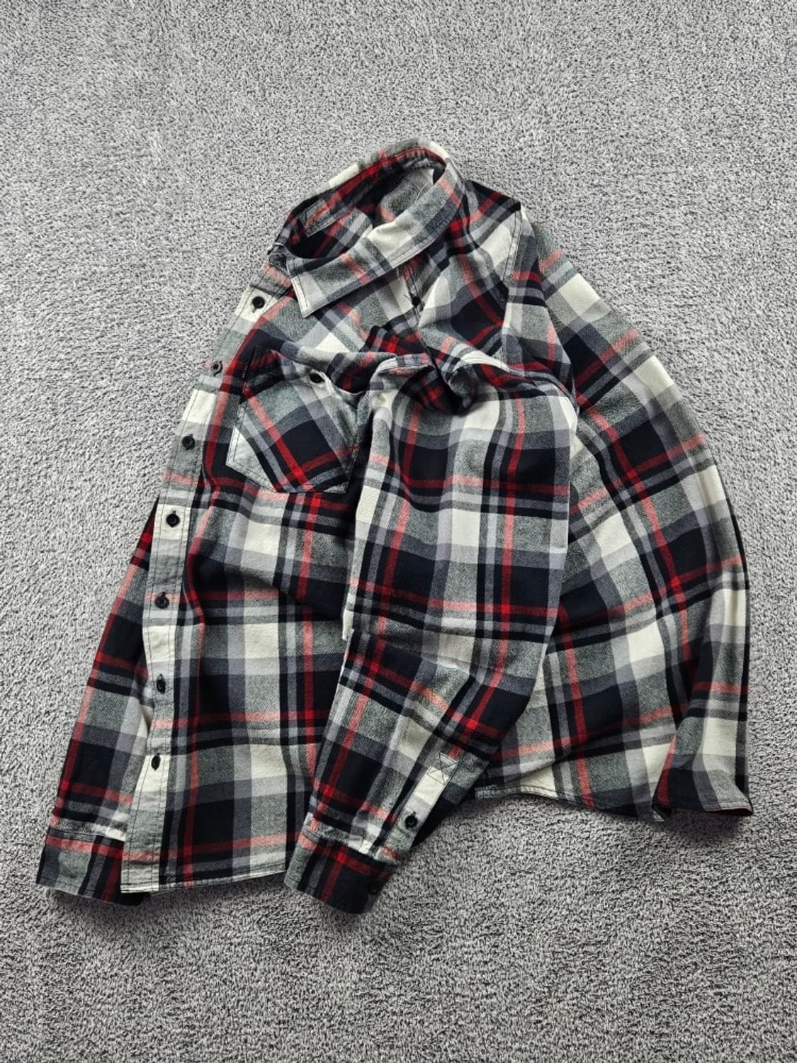 할리데이비슨 체크 패턴 바이커 셔츠 ( 3XL ) / 11112 상품이미지3