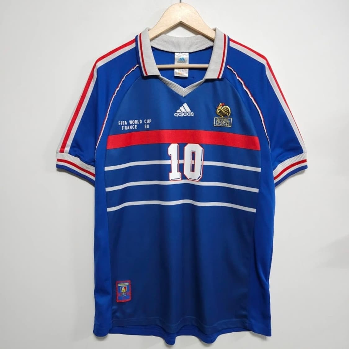 2XL ADIDAS 아디다스 프랑스98 국대 지단10번 반팔유니폼 상품이미지1