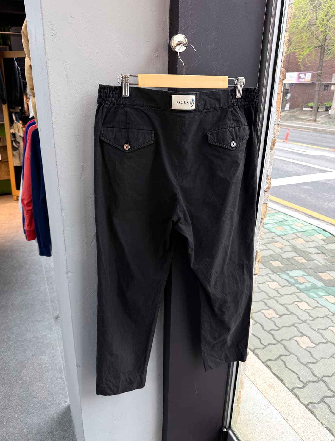 48/ 구찌 백로고 패치 가먼트다잉 치노팬츠 상품이미지6