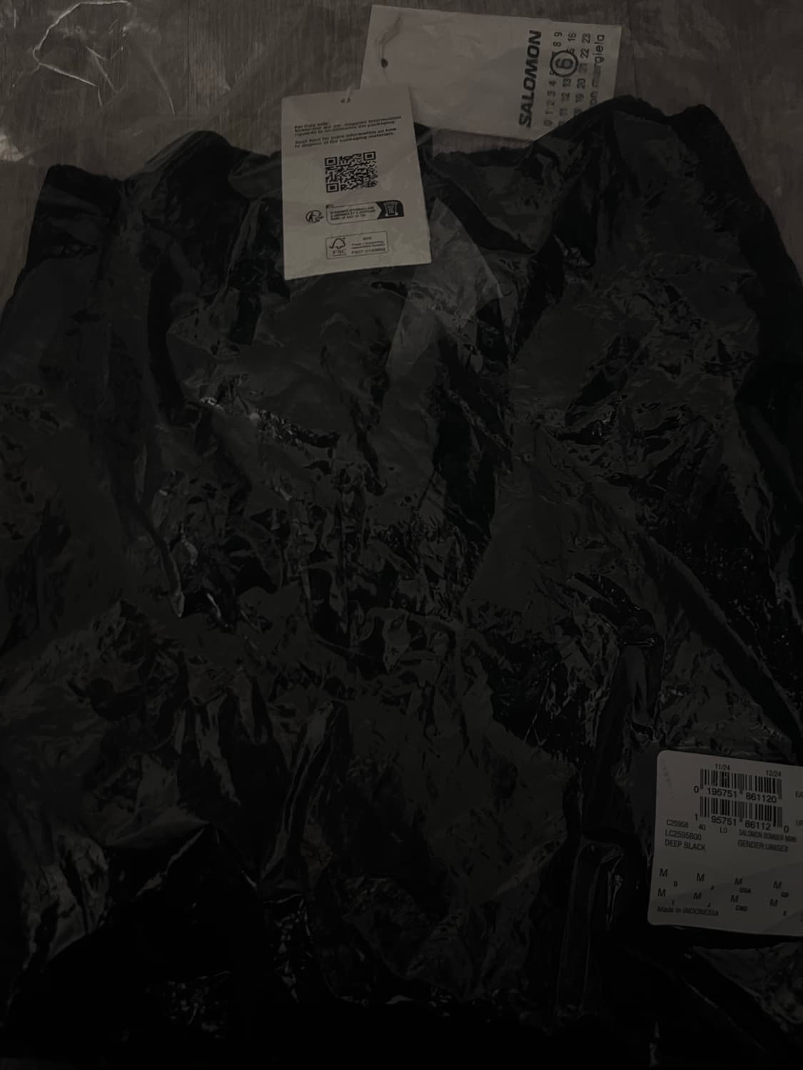 살로몬 x MM6 메종 마르지엘라 봄버 딥 블랙 상품이미지2